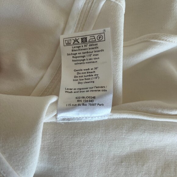 like new Sézane Tina blouse / ecru / size 2 or EU34 - Picture 7 of 11